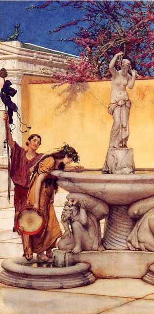 Alma Tadema - Between Venus and Bacchus
