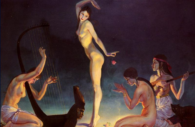 George Owen Wynne Apperley (1884-1960) - A Dancer of Ancient Egypt