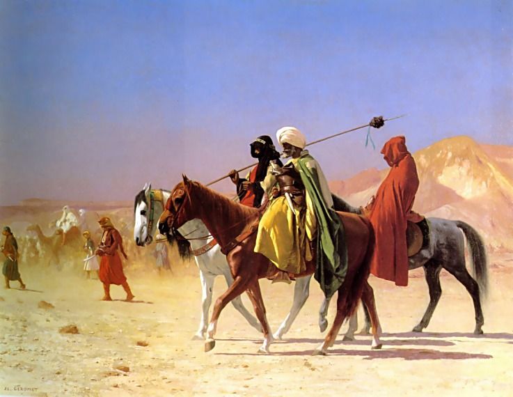 Gérôme - Arabs crossing the Desert
