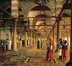 Gérôme - Public Prayer in the Mosque of Amr_Cairo